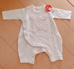 新生児♡うさぎロンパース　60　ピンク