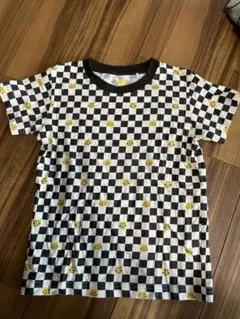 ミニオン チェック柄 Tシャツ　ユニクロ　サイズ120 ブラックのサムネイル