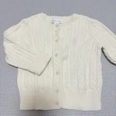 ラルフローレン　ケーブル編みニットカーディガン　12M