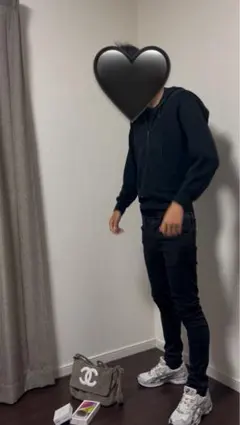 スキニー　デニム ブラック メンズ　drip