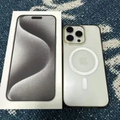 Apple iPhone 15ProMaxチタニウムホワイト