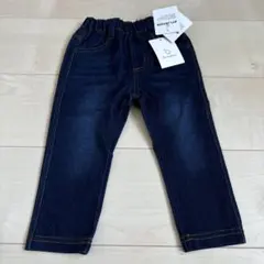 新品⭐️デニムニットパンツ 90cm インディゴブルー