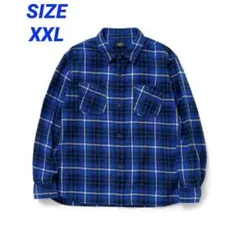 RATS ラッツ　ネルシャツ　XL ネイビー RATS - 【ラスト1点】COTTON FLANNEL CHECK SHIRT (BLUE CHECK