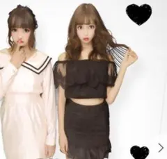 ✿︎one spo✿︎ 2way レース トップス