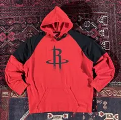 USA古着 NBA ロケッツ プルオーバー パーカー レッド 2XL