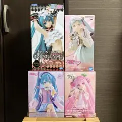 初音ミク　フィギュア　プライズ　4体セット