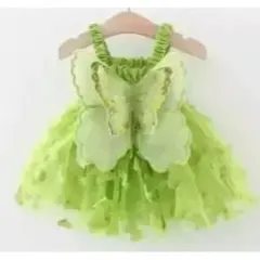 90 ティンカーベル ドレス 妖精 コスチューム ディズニー ワンピース 仮装