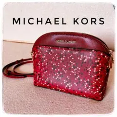 【極美品】MICHAEL KORS ワインレッド ショルダーバッグ チェーン