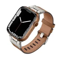 【未使用品】Apple Watch レザーバンド　ダークブラウン