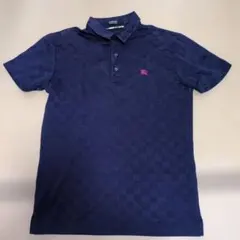 BURBERRY BLACK LABEL ネイビー チェックポロシャツ サイズ2