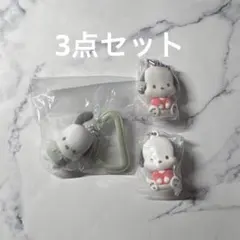 【ポチャッコ】カラフルカラビナマスコットチャーム・ふわふわフロッキーマスコット