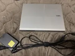 と*ん様 NEC LAVIE シルバー ノートPC 本体ジャンク品　ケーブル付き