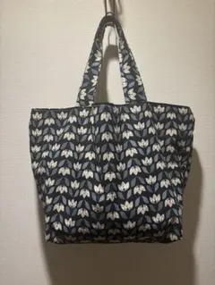 ハンドメイド　花柄　トートバッグ