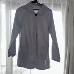 ライトグレー ノーカラージャケット