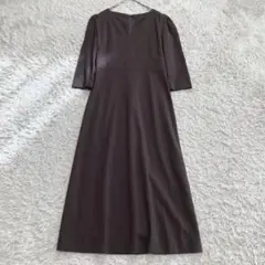 【日本製】UNTITLED ウール混 ロングワンピース サイズ2 M