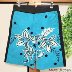 MARC JACOBS マークジェイコブス ショートパンツ 花柄 短パン 青系のサムネイル