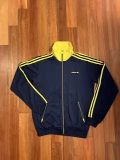 adidas ネイビー/イエロー ジャージ M