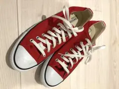 値下げ中！CONVERSE レッド スニーカー　ほぼ未使用