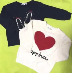 GLOBAL WORK トレーナー セーター　S 2点セット