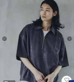tk. TAKEO KIKUCHI ダークグレー ポロシャツのサムネイル