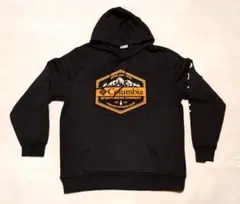 新品USA【XLサイズ(日本XXL相当）】ColumbiaFロゴブラックパーカー