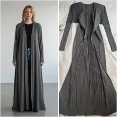 極美品✨PLEATS PLEASE カーディガン チャコールグレー サイズ3のサムネイル