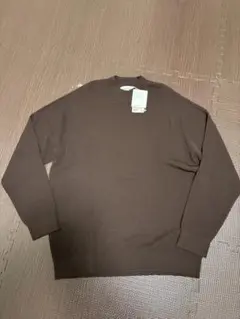 ブラウン クルーネックセーター Ｌ