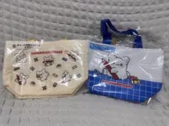 HANAMARUOBAKE チャーム付きミニトート2点セット