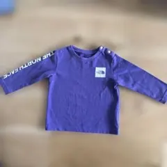 ザノースフェイス　ベビー　長袖　ロンT 紫　80