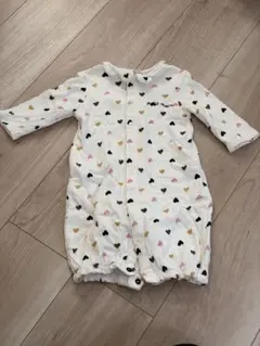 petit main ハート柄2wayオール