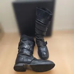 ブラックレザーエンジニアブーツ　エディション　24 used