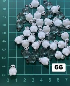 ２０個ネイルパーツ ベイマックス透明MIX