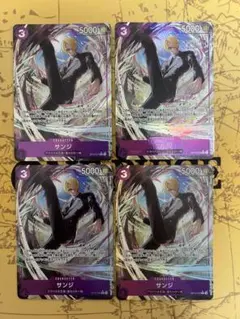 サンジ　R パラレル　OP12-070 4枚