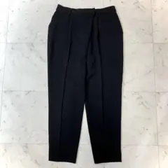 美品 ソージュ タックパンツ テーパード スラックス ブラック L