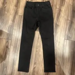 UNIQLO ブラック スリムフィットパンツ 130