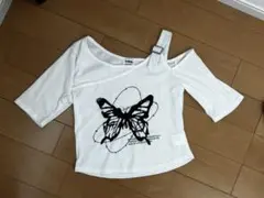 新品未使用 タグ無し オフショルダー 半袖Tシャツ M