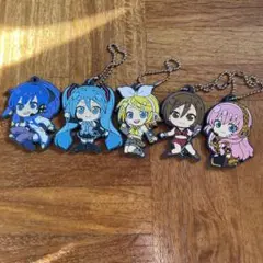初音ミク ラバーキーホルダー 5個セット