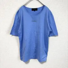 美品 ジャンニバレンチノ Tシャツ M 青 ブルー 半袖 刺繍ロゴ 水色 人気のサムネイル
