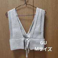 GU 二ットベストライトベージュMサイズ