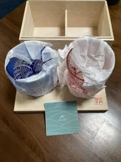 KAGAMI カガミクリスタル 江戸切子ペアロックグラス