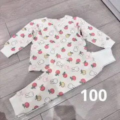 Miffy ミッフィ 総柄 パジャマセット 100cm