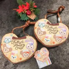 ダッフィーアンドフレンズポシェット　ダッフィーハート型ポジェット