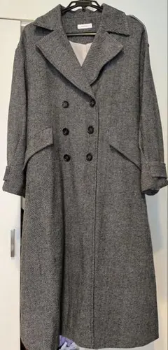 PAGEBOY グレー ダブルブレストコートのサムネイル