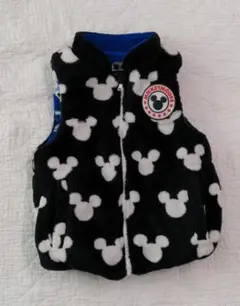 ベビードール＆ミッキー　リバーシブルフリースベスト110
