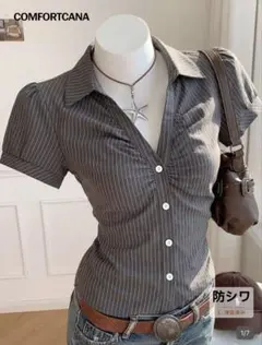 SHEIN Comfortcana 半袖 シャツ