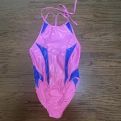 スポーツ用水着 ピンク/青 L