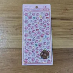 ボンボンドロップシール　ミニ　しずくちゃん　うるおいちゃん　ピンク