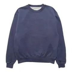 古着 チャンピオン 目無し 無地 スウェット トレーナー ブランク ネイビー