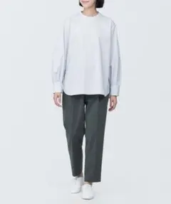 一度着用　無印良品　タックテーパードパンツ Mサイズ