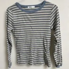 ニコアンド　ボーダーカットソー　Lサイズ